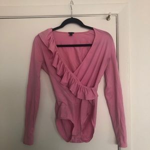 J Crew Hot Pink Body Suit, sz. xxs